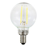 Sylvania Natural G16.5 E12 (Candelabra) LED Bulb Soft White 40 Watt Equivalence 2 pk
