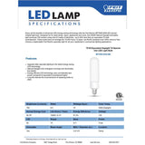 Feit T4 E11 LED Bulb Daylight 75 Watt Equivalence 1 pk