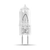 Feit Electric BPQ50T4/JCD Halogen Bulb, 50 W, Candelabra GY6.35 Lamp Base, JCD T4 Lamp, 3000 K Color Temp