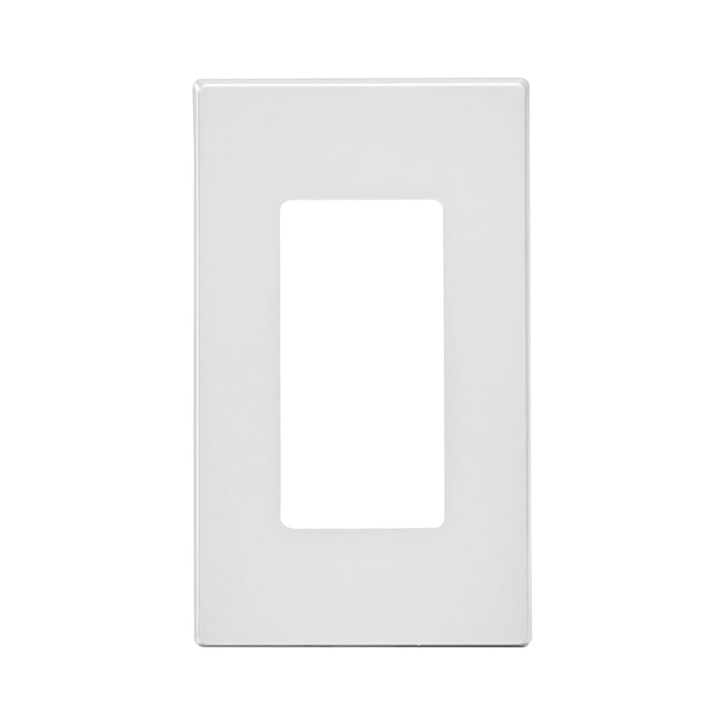 Leviton Decora Plus White 1 gang Polycarbonate Decorator Screwless Wall Plate 1 pk, Pack of 20