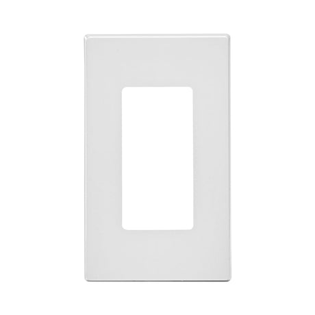 Leviton Decora Plus White 1 gang Polycarbonate Decorator Screwless Wall Plate 1 pk, Pack of 20