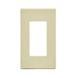 Leviton Decora Plus Ivory 1 gang Polycarbonate Decorator Screwless Wall Plate 1 pk