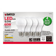 Satco A19 E26 (Medium) LED Bulb Warm White 60 Watt Equivalence 4 pk