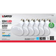 Satco BR30 E26 (Medium) LED Bulb Natural Light 65 Watt Equivalence 6 pk
