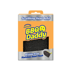 Scrub Daddy BBQ Daddy FG2100001006EA0EN Scrubbing Head Refill, Foam Bristle, Black Bristle, Pack of 6