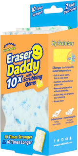 Scrub Daddy Eraser Daddy ED10x2ctx6 Eraser Sponge, Polymer, Assorted