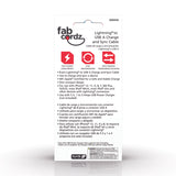 Fabcordz Lightning to USB Charge and Sync Cable 6 ft. Black
