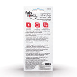 Fabcordz Lightning to USB Charge and Sync Cable 10 ft. Black