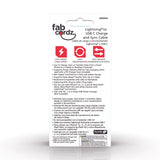 Fabcordz Lightning to USB-C Charge and Sync Cable 3 ft. Black