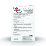 Fabcordz Black Dashboard Wireless Charger and Phone Holder For All Mobile Devices