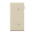 Leviton Light Almond 1 gang Thermoplastic Nylon Blank Sectional End Wall Plate 1 pk