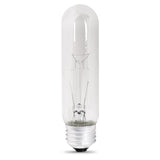 Feit Electric BP40T10 Incandescent Lamp, 40 W, T10 Lamp, Medium E26 Lamp Base, 400 Lumens, 2700 K Color Temp