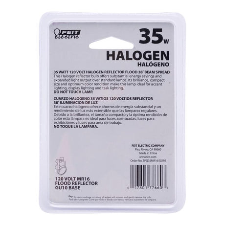 Feit Halogen 35 W MR16 Reflector Halogen Bulb 230 lm Soft White 1 pk