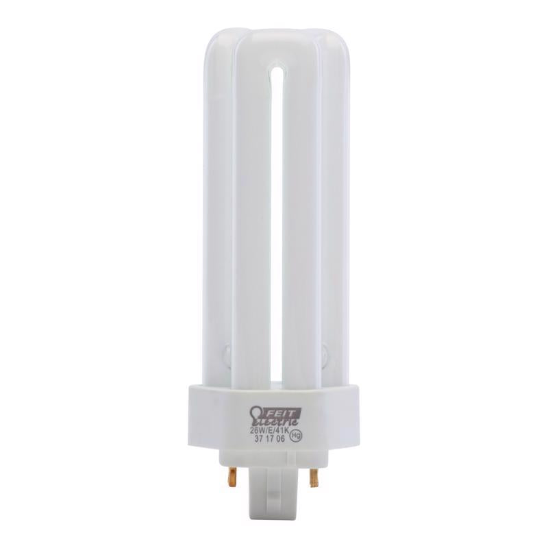 Feit CFL 26 W PL 2.1 in. D X 5.2 in. L Fluorescent Bulb Cool White Tubular 4100 K 1 pk