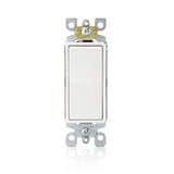 Leviton 15 amps 3-Way Antimicrobial Treated Rocker AC Quiet Switch White 1 pk