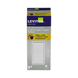 Leviton Decora 15 amps Single Pole Antimicrobial Treated Rocker AC Quiet Switch White 1 pk