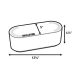 D-Line 12.75 in. L White ABS Cable Organizer Box