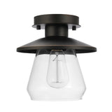 Globe Electric Nate 8.14 in. H X 8 in. W X 8 in. L Oil Rubbed Bronze Ceiling Light