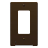 Westek LumiCover Aged Bronze 1 gang Plastic Duplex Wall Plate 1 pk