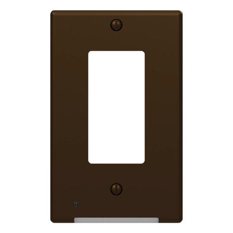 Westek LumiCover Aged Bronze 1 gang Plastic Duplex Wall Plate 1 pk