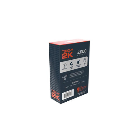 NEBO Torchy 2000 lm Gray LED Pocket Light 18650 Battery