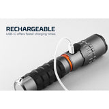 NEBO Slyde King 2000 lm Gray LED Flashlight 18650 Battery