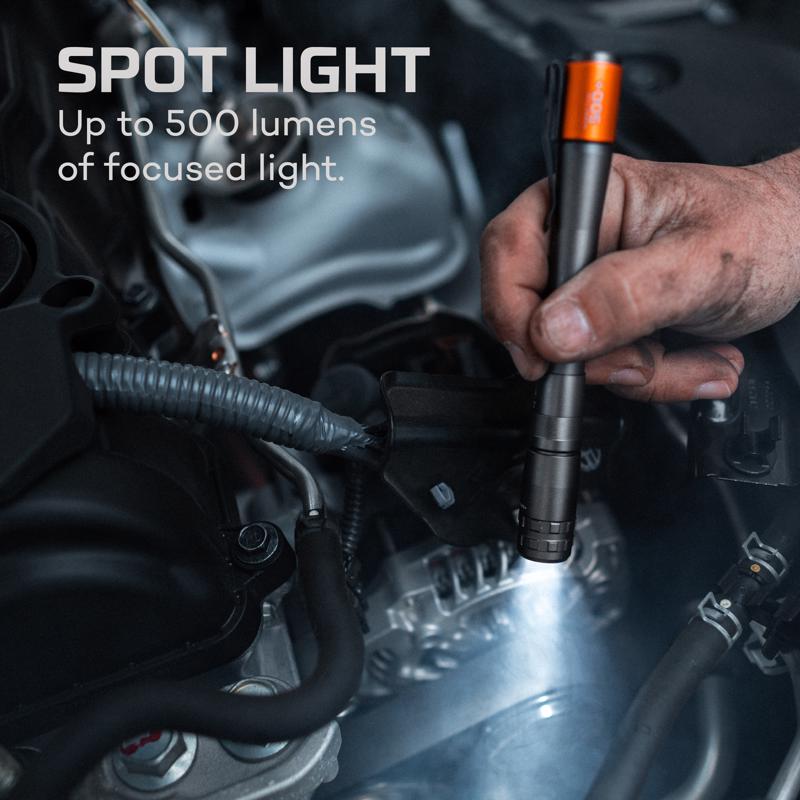 NEBO Inspector 500 lm Gray LED Pen Light AAA Battery