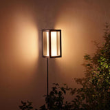 Philips Hue Matte Black Dusk to Dawn LED Smart-Enabled Wall Lantern