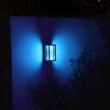 Philips Hue Matte Black Dusk to Dawn LED Smart-Enabled Wall Lantern