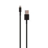 Fusebox Lightning Black USB Cable For Apple 4 ft. L, Pack of 6