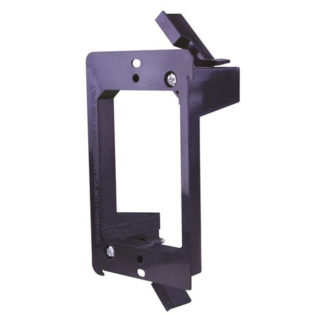 Vanco Old Work Rectangle PVC 1 gang Low Voltage Mounting Bracket Black