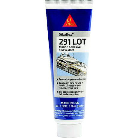 Sikaflex 610565 291 Lot Marine Polyurethane Adhesive/Sealant, Black, 3 oz. Tube