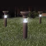 Feit OneSync Oil Rubbed Bronze Solar Powered 40 W LED Bollard Light 1 pk