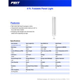 Feit 40 W ED26 LED Foldable Light 5000 lm Daylight High Lumen 1 pk