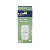 Leviton Decora 15 amps Single Pole 3-Way/Combination Duplex Combination Switch White 1 pk