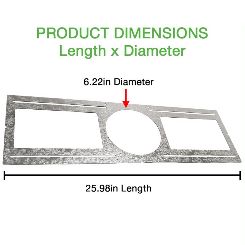 ETI Silver 6.22 in. W Mounting Plate, Pack of 20