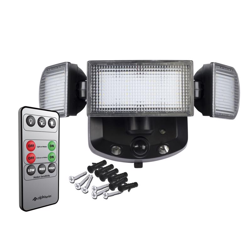 Swann Alpha Motion-Sensing Battery Powered LED Black Security Floodlight