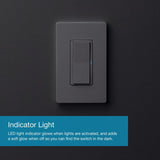 Lutron Caseta 5 amps Single Pole Smart Smart-Enabled Rocker Switch White 1 pk