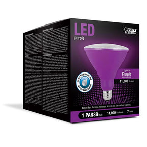 Feit PAR38 E26 (Medium) LED Bulb Purple 90 Watt Equivalence 1 pk, Pack of 4