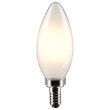 Satco B11 E12 (Candelabra) Filament LED Bulb Soft White 40 Watt Equivalence 2 pk