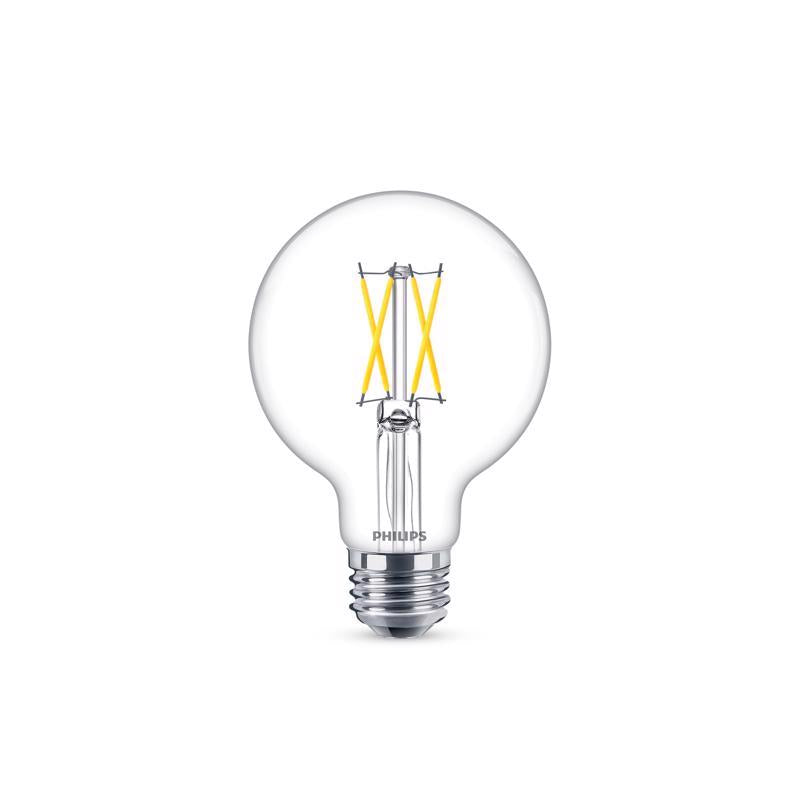 Philips G25 E26 (Medium) LED Bulb Soft White 60 Watt Equivalence 2 pk