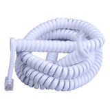 Monster Just Hook It Up 25 ft. L White Telephone Handset Coil Cord