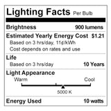 Philips PAR 38 E26 (Medium) LED Floodlight Bulb Daylight 90 Watt Equivalence 2 pk