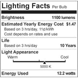 Philips A19 E26 (Medium) LED Bulb Daylight 75 Watt Equivalence 2 pk