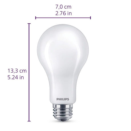 Philips A21 E26 (Medium) LED Bulb Soft White 100 Watt Equivalence 1 pk