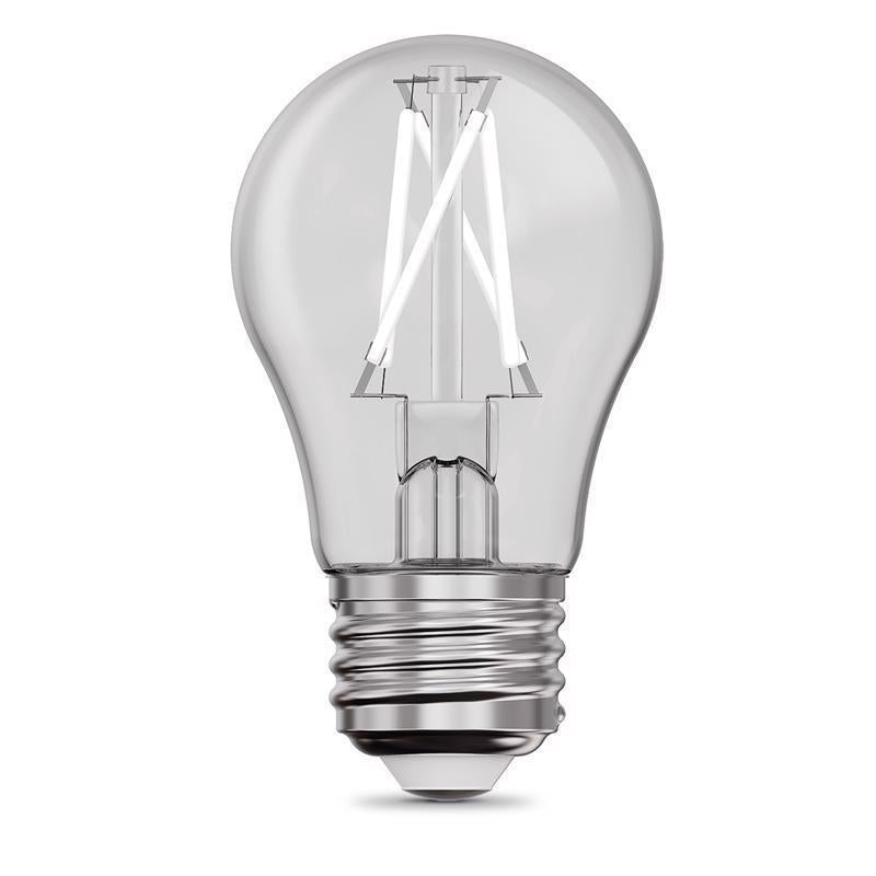 Feit White A15 E26 (Medium) Filament LED Bulb Soft White 25 Watt Equivalence 2 pk
