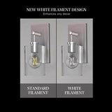 Feit White A15 E26 (Medium) Filament LED Bulb Soft White 60 Watt Equivalence 2 pk