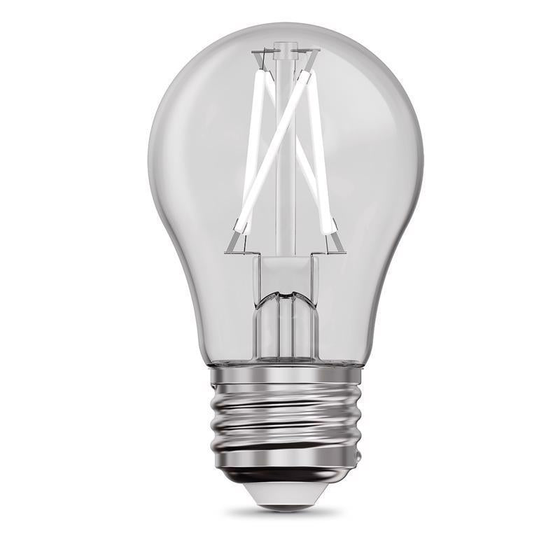Feit White A15 E26 (Medium) Filament LED Bulb Daylight 60 Watt Equivalence 2 pk
