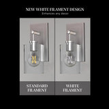 Feit White A15 E26 (Medium) Filament LED Bulb Soft White 75 Watt Equivalence 2 pk