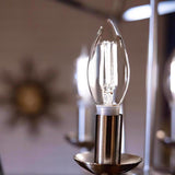 Feit White B10 E12 (Candelabra) Filament LED Bulb Daylight 40 Watt Equivalence 2 pk